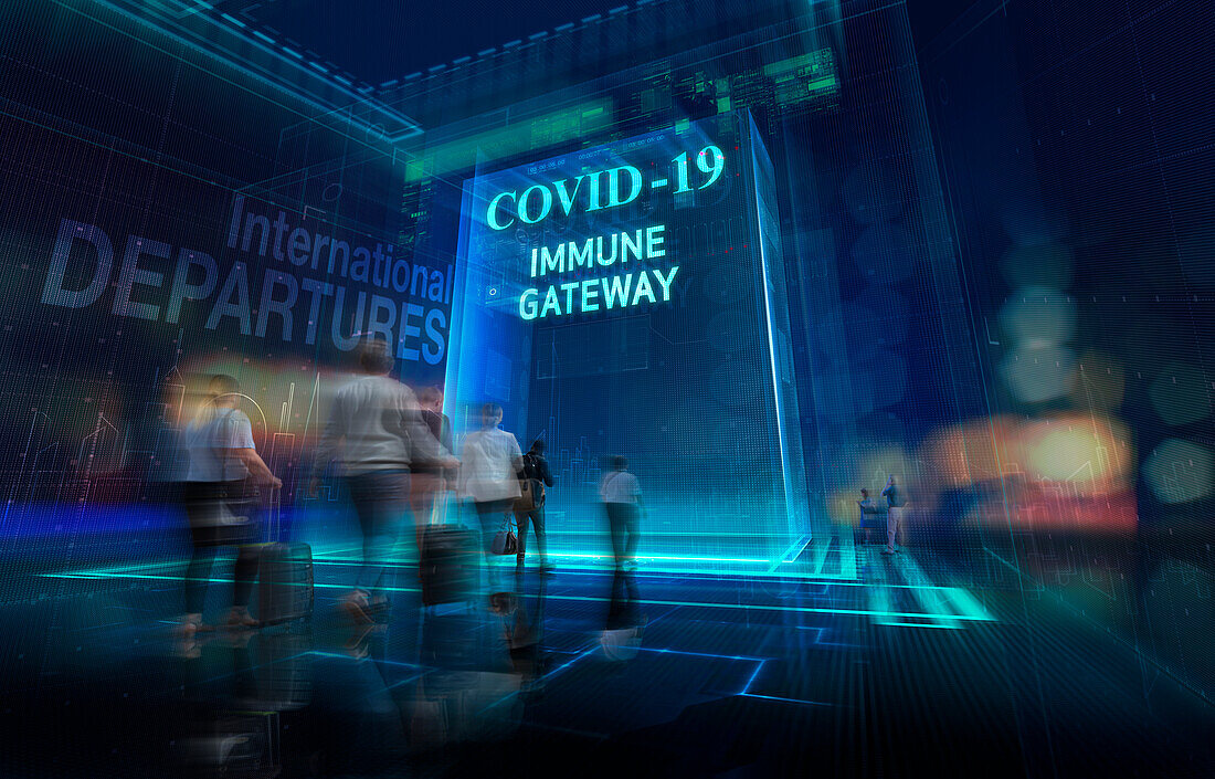 Covid-19 immune gateway for airport travellers