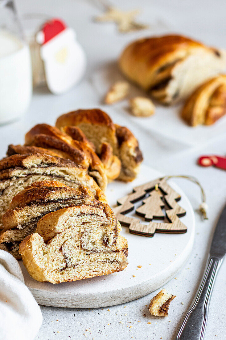 Zimtschnecke zu Weihnachten