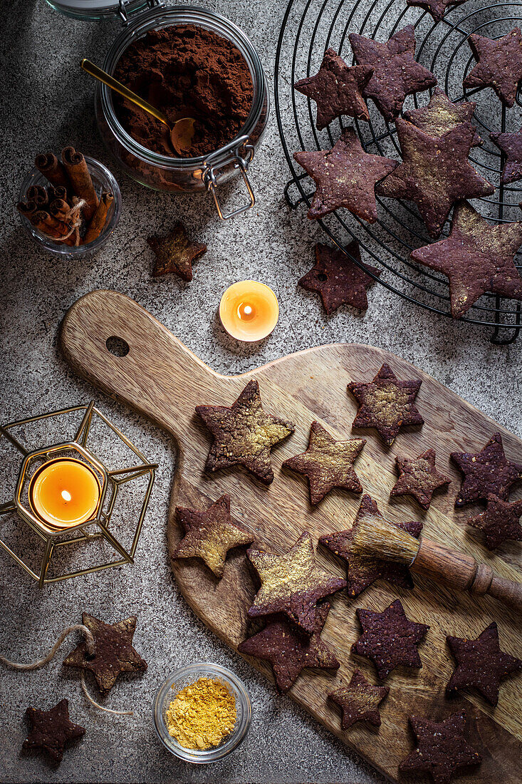 Gingerbread with dark chocolate