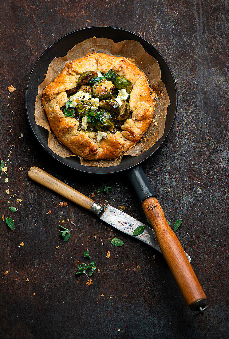 Brussels sprouts galette