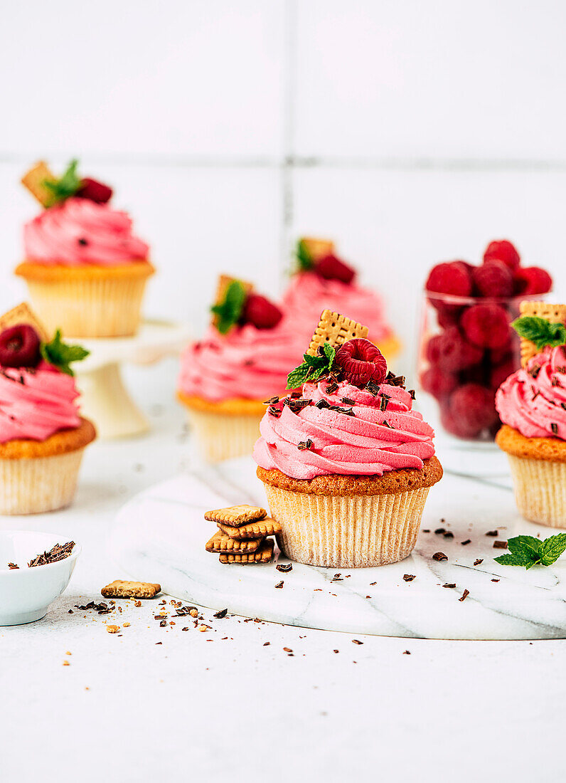 Fruity raspberry cupcakes