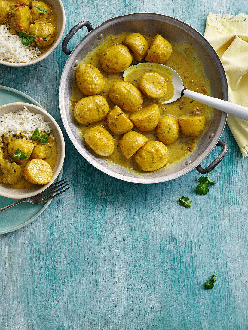 Veganes Bombay-Kartoffelcurry (Indien)