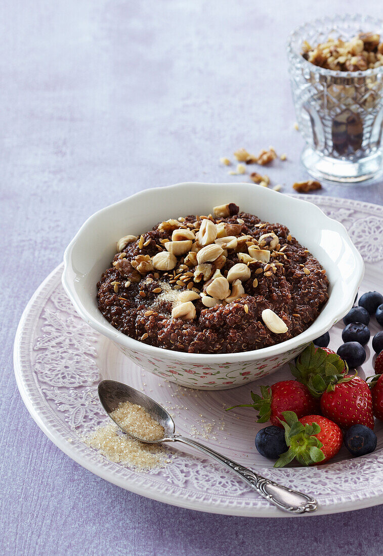 Quinoa pudding with chocolate