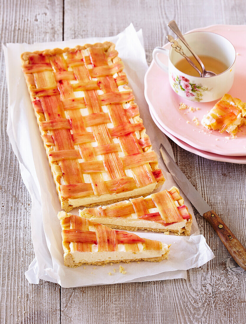 French rhubarb tart