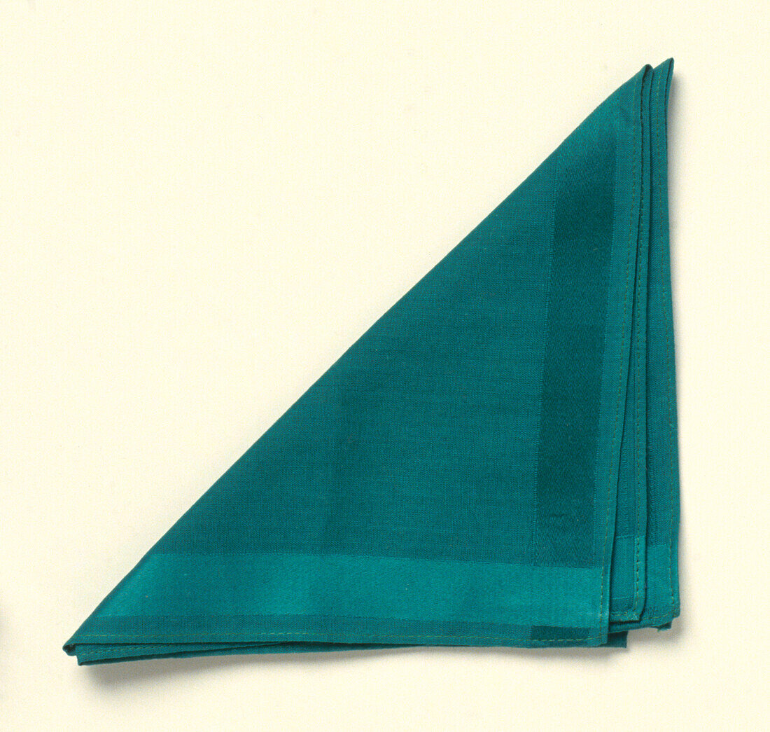 Green cotton handkerchief
