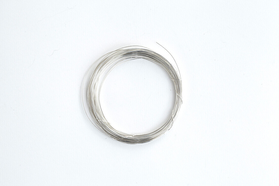 Silver plated wire, overhead view