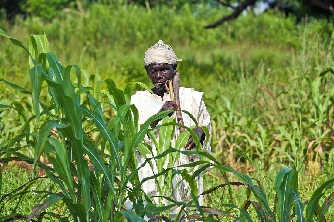 Man with river blindness