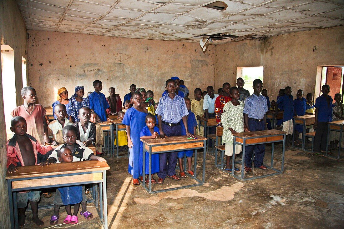 Pupils in school classroom