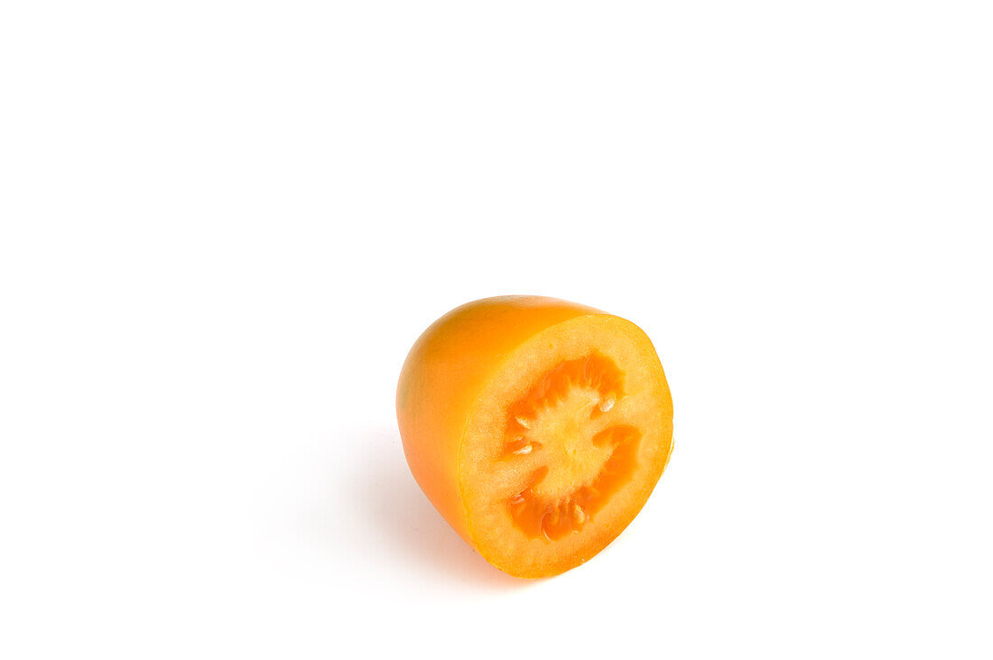 Sliced yellow tomato