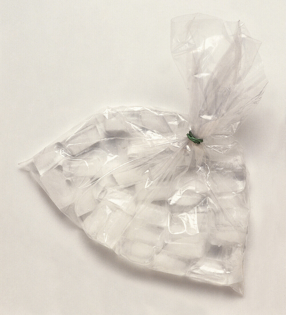 Bag of ice cubes