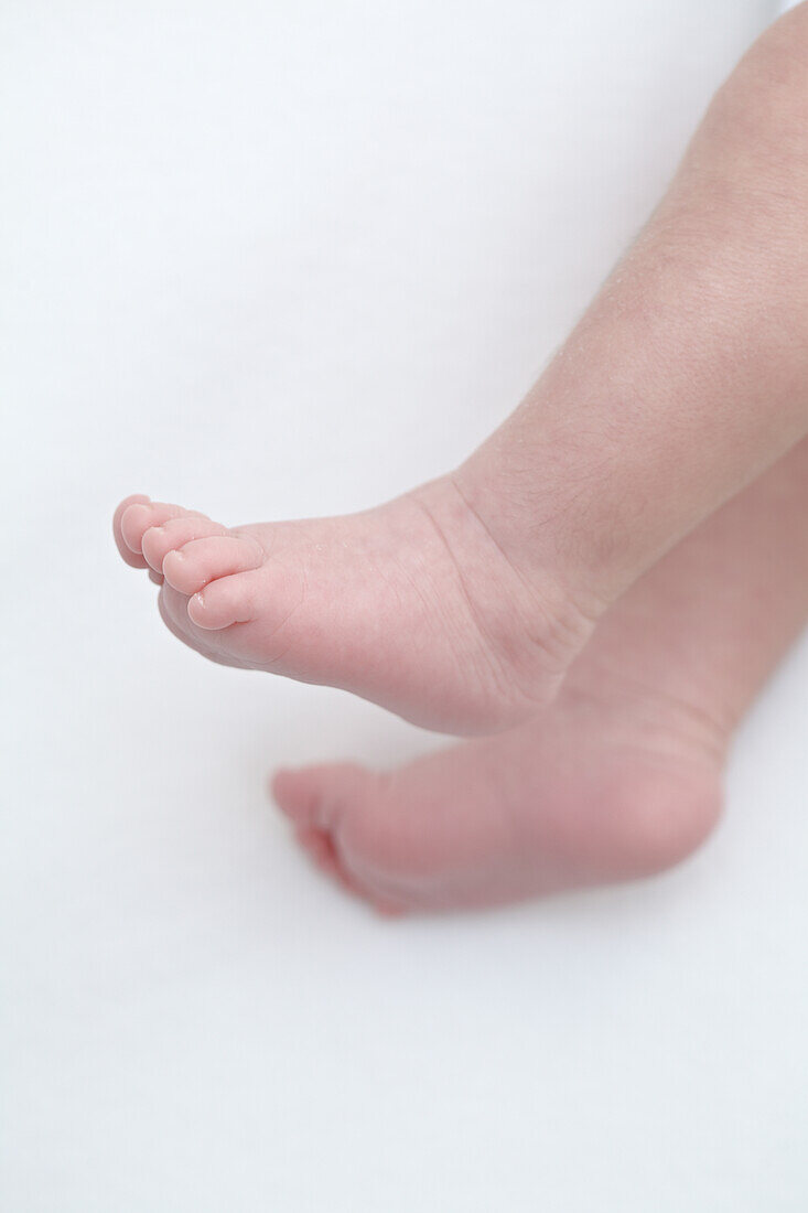 Feet of baby girl