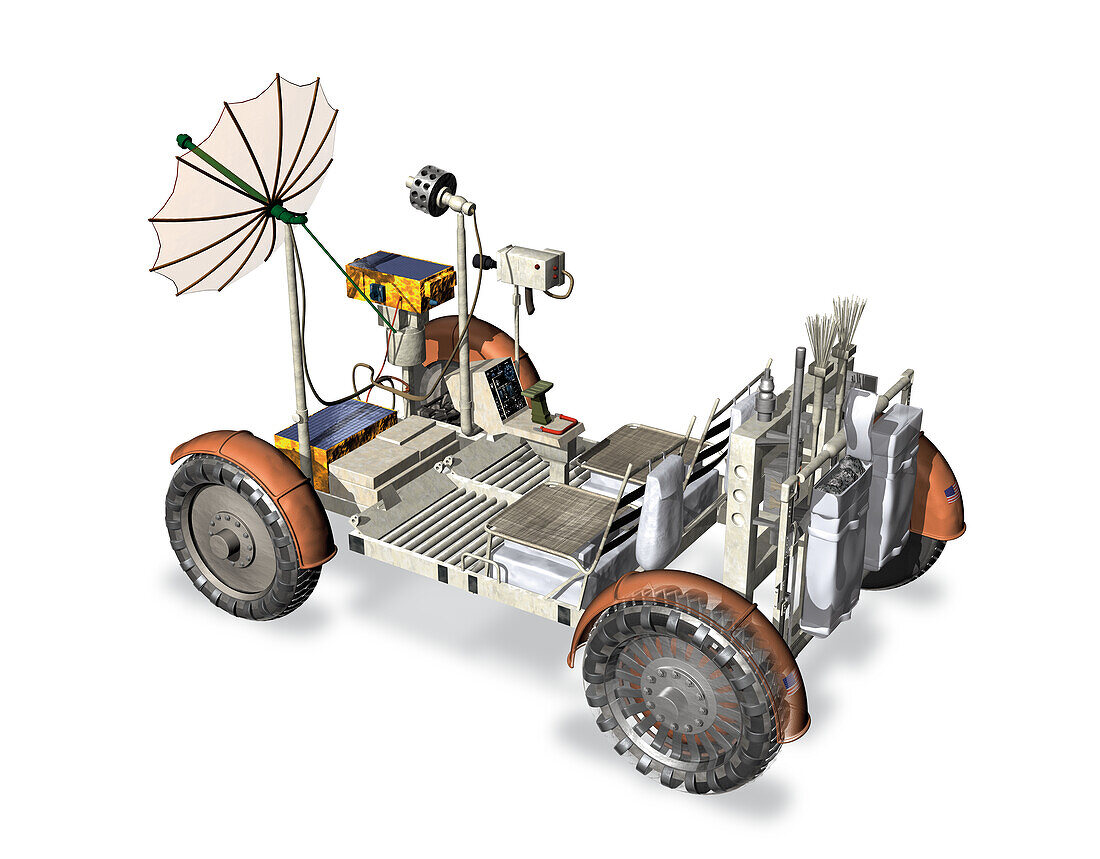 Lunar rover, illustration