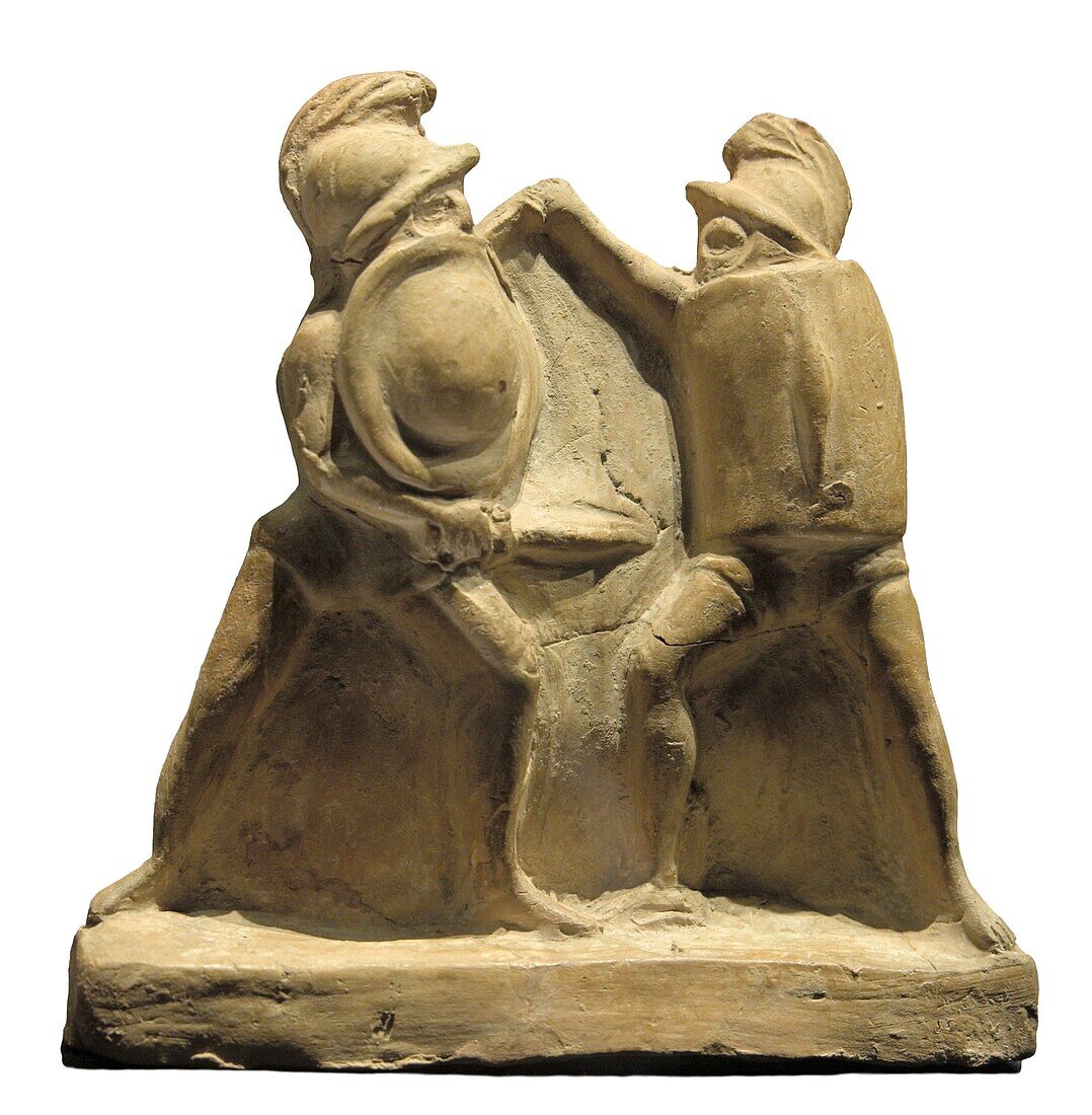 Statuette of two gladiators.