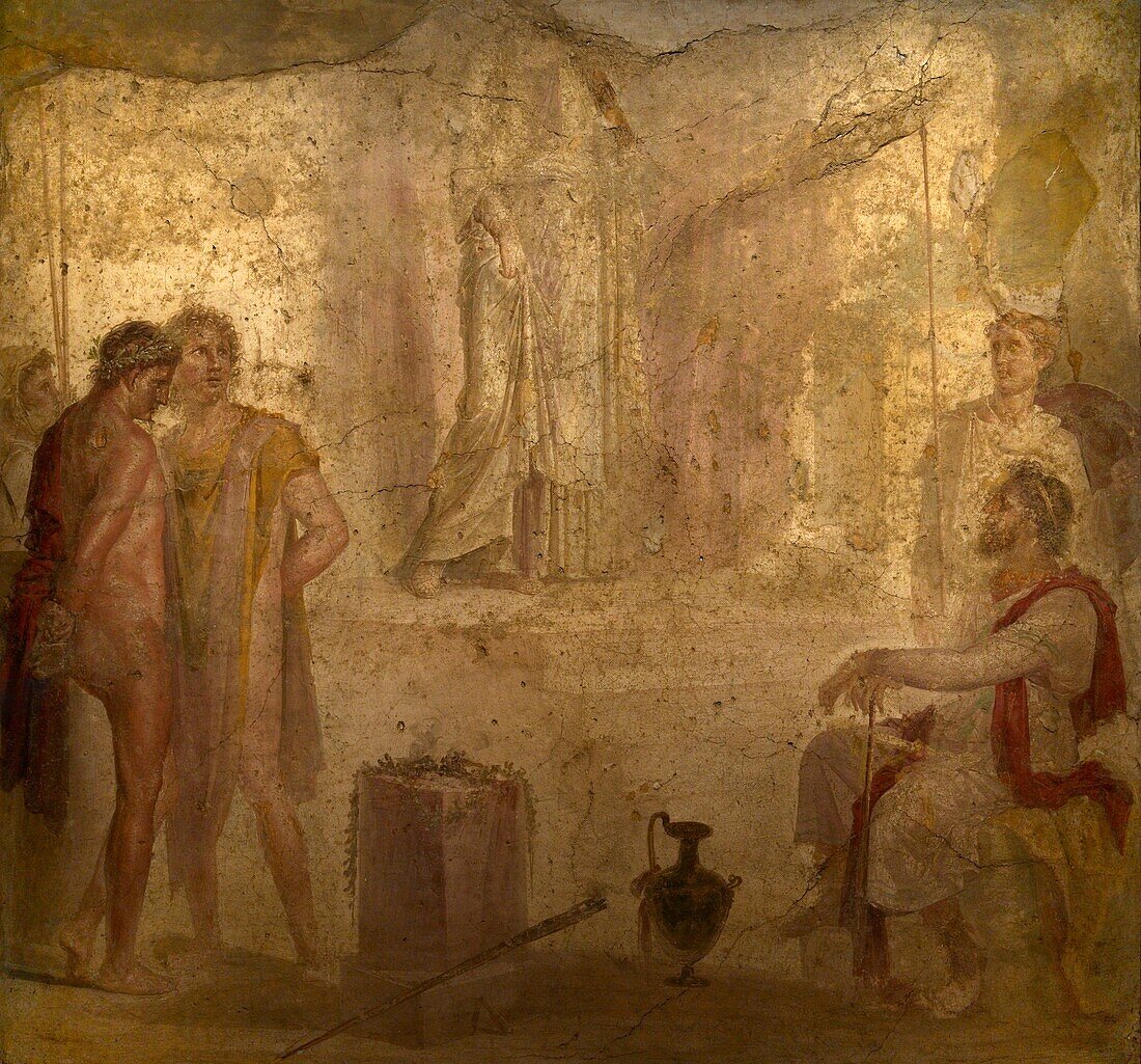 Fresco of scene from Iphigenia in Tauris