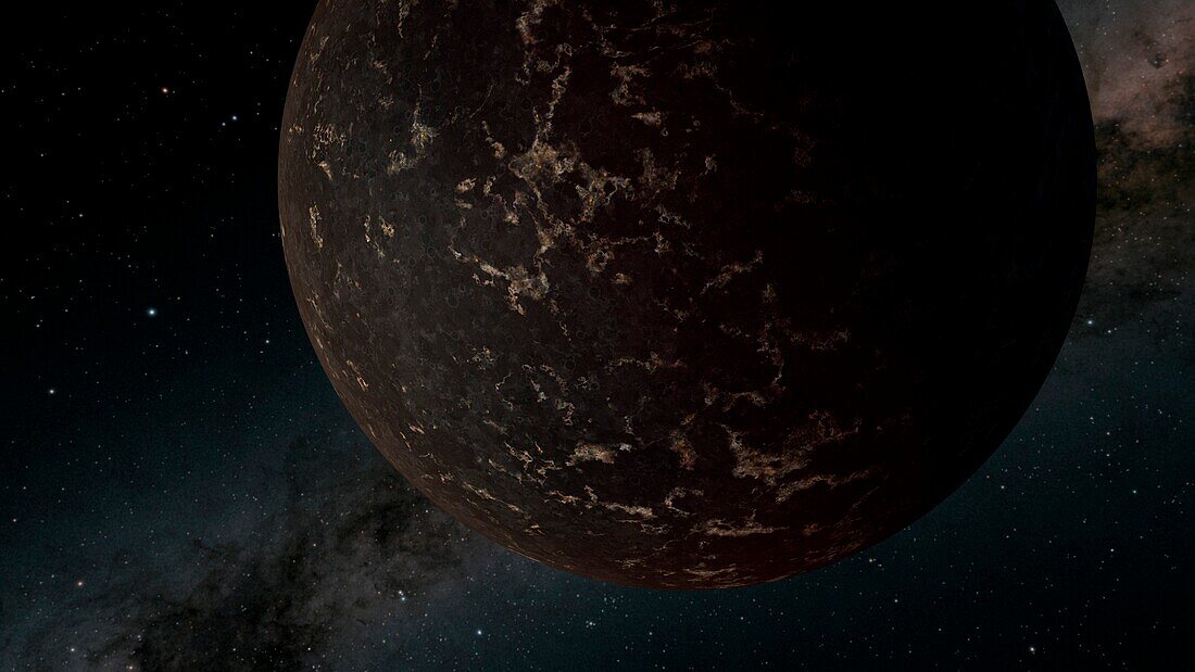 Exoplanet LHS 3844b, illustration