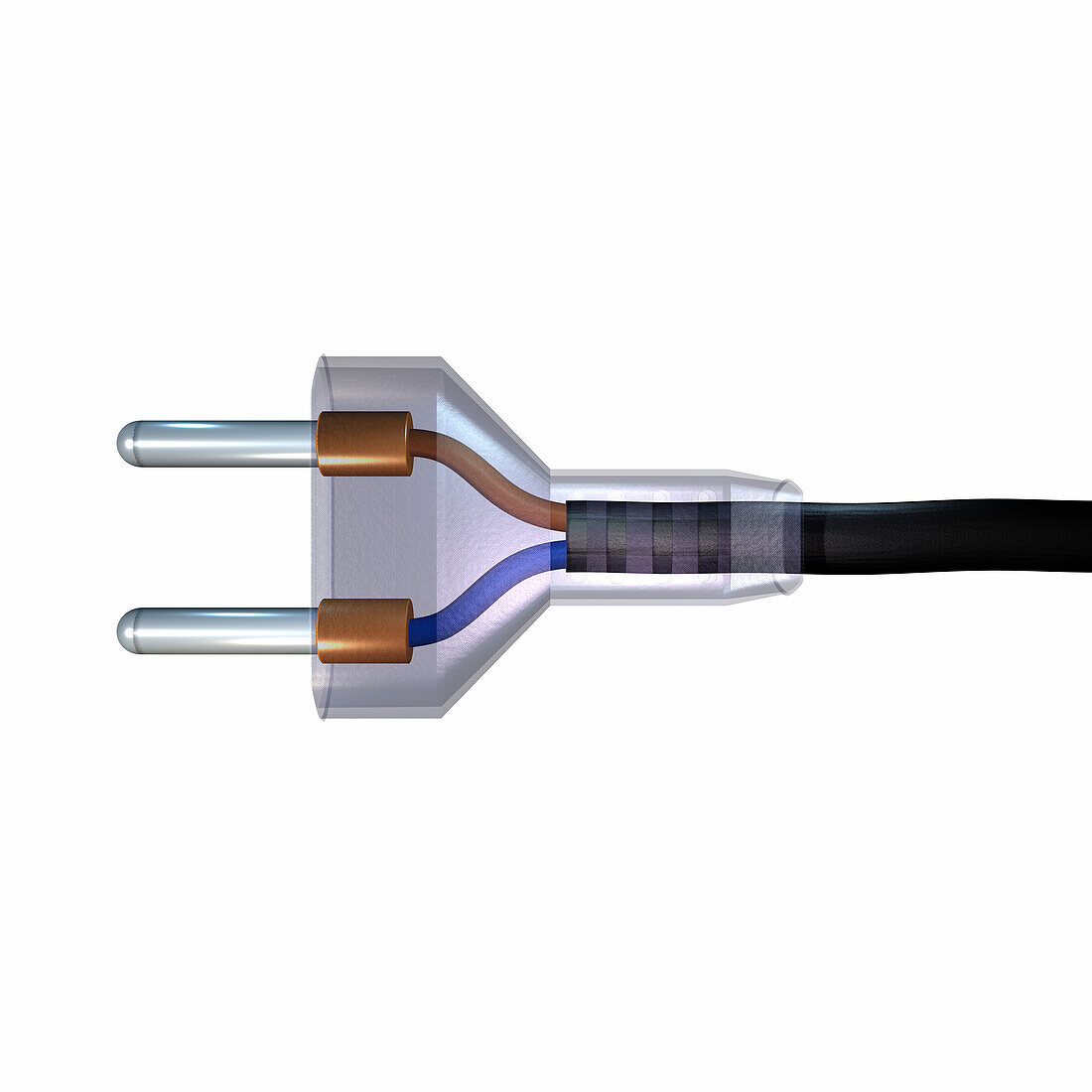 Two pin plug, illustration