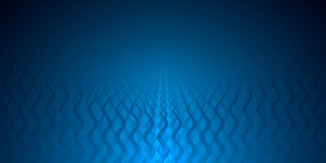Wavy lines, abstract fractal illustration