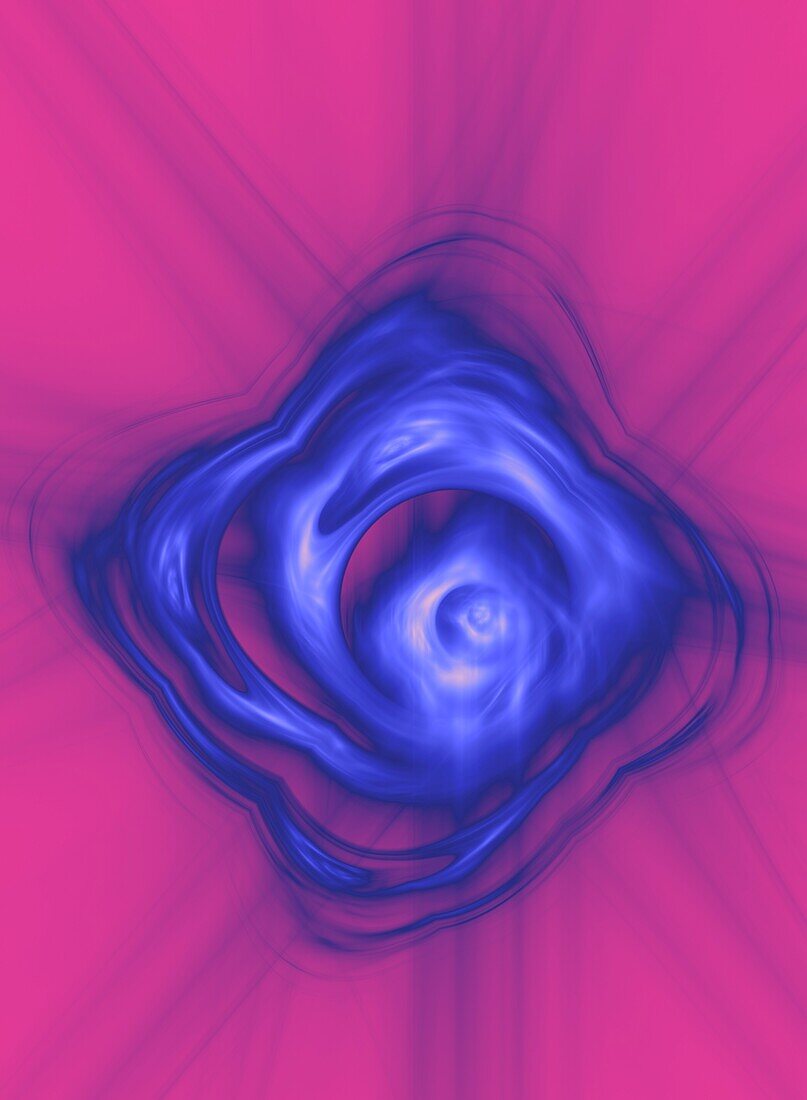 Plasma swirl, fractal conceptual illustration