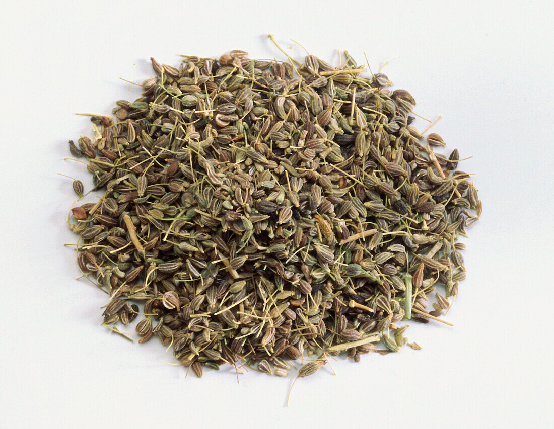 Circular heap of anise seeds