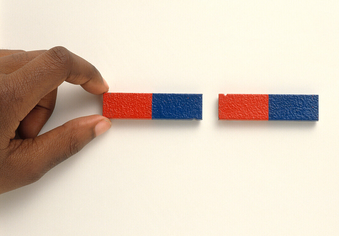 Magnets positioned as opposites