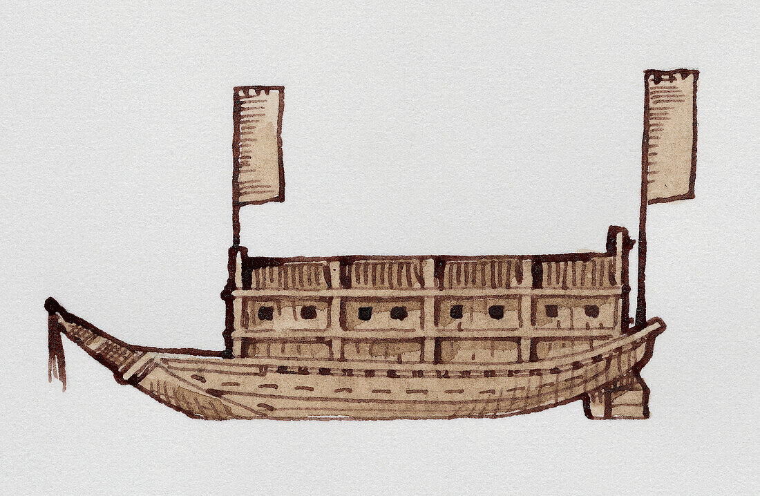 Japanese Scout Ship, illustration
