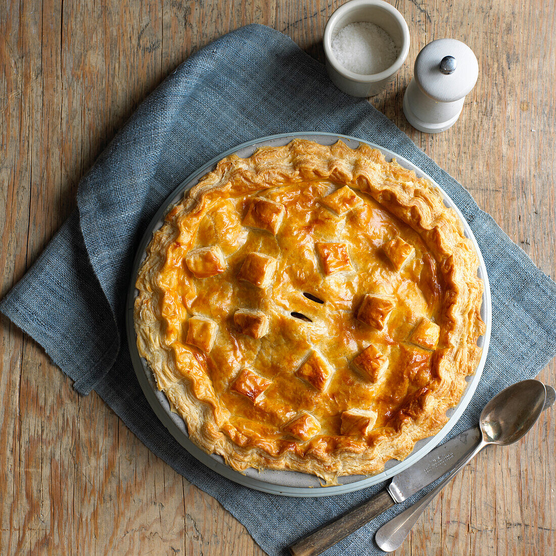 Wild mushroom and guinea fowl pie