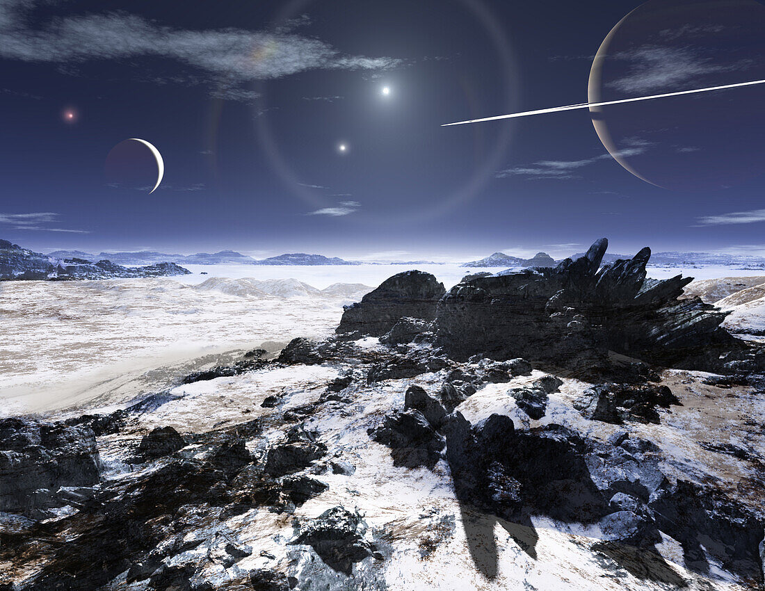 Exoplanet 16 Cygni Bb, illustration