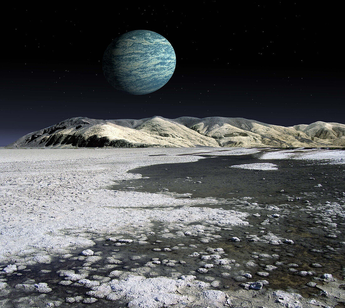 Exoplanet 47 bursae majors b, illustration