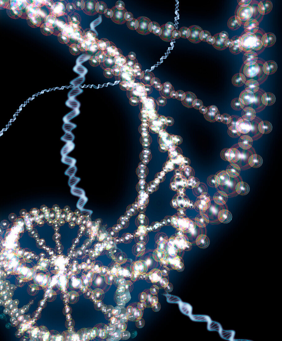 DNA, conceptual illustration