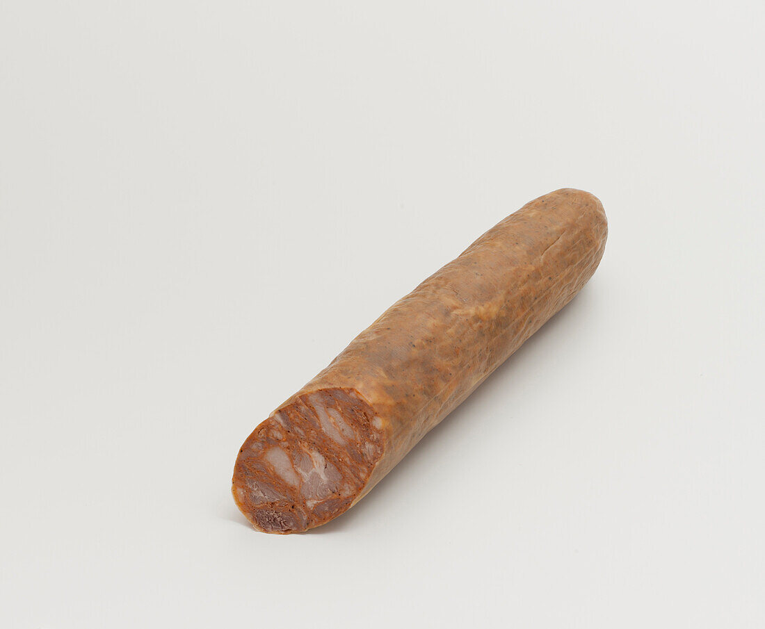 Andouille, slim, hot-smoked American sausage
