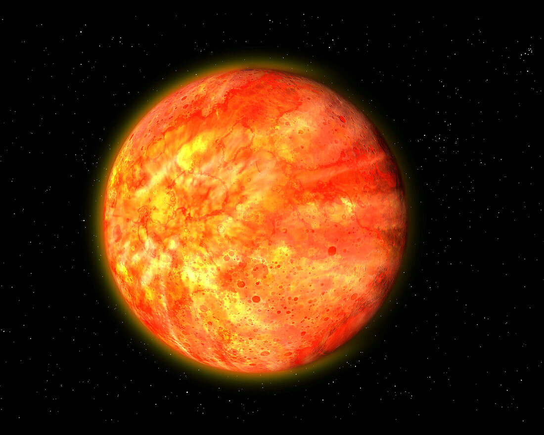 Exoplanet Kepler 10 b, illustration