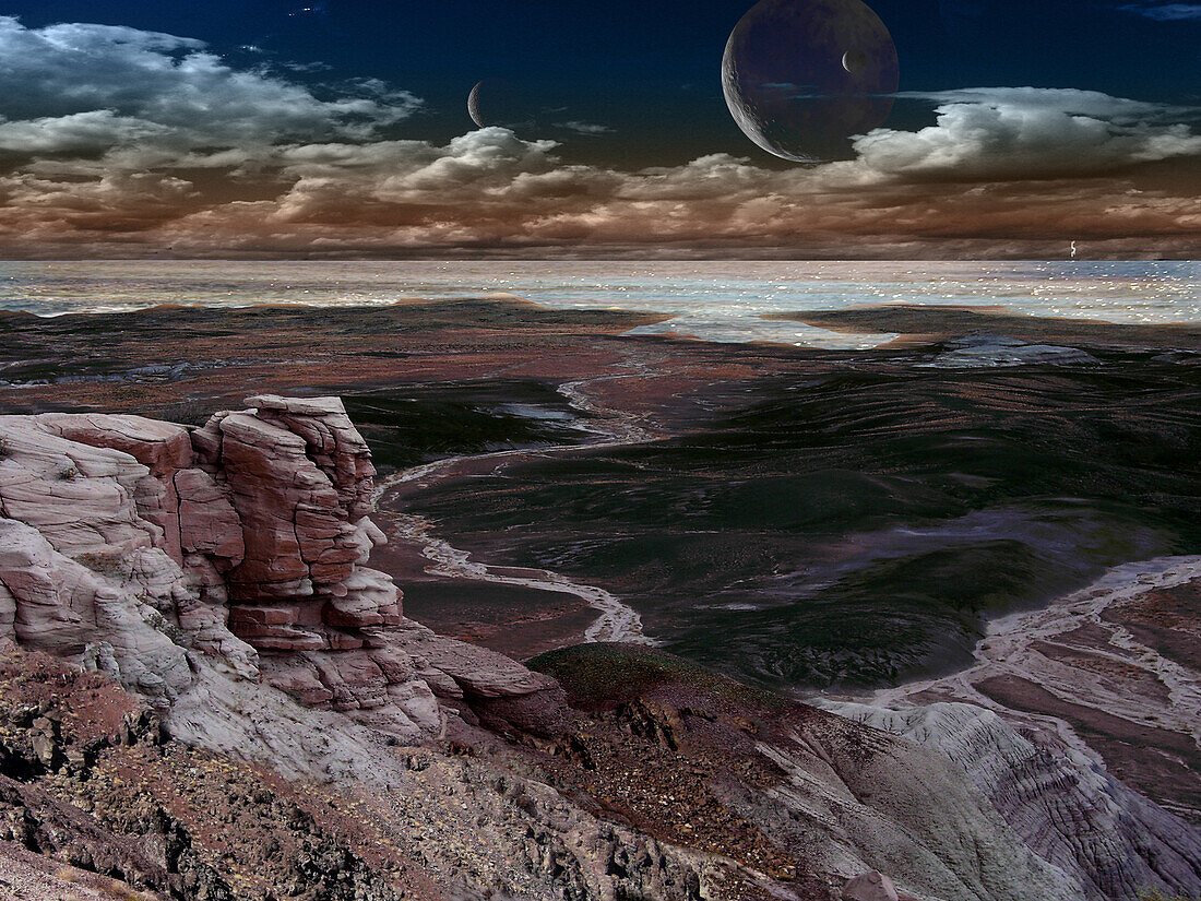 Exoplanet Kepler 22 b, illustration
