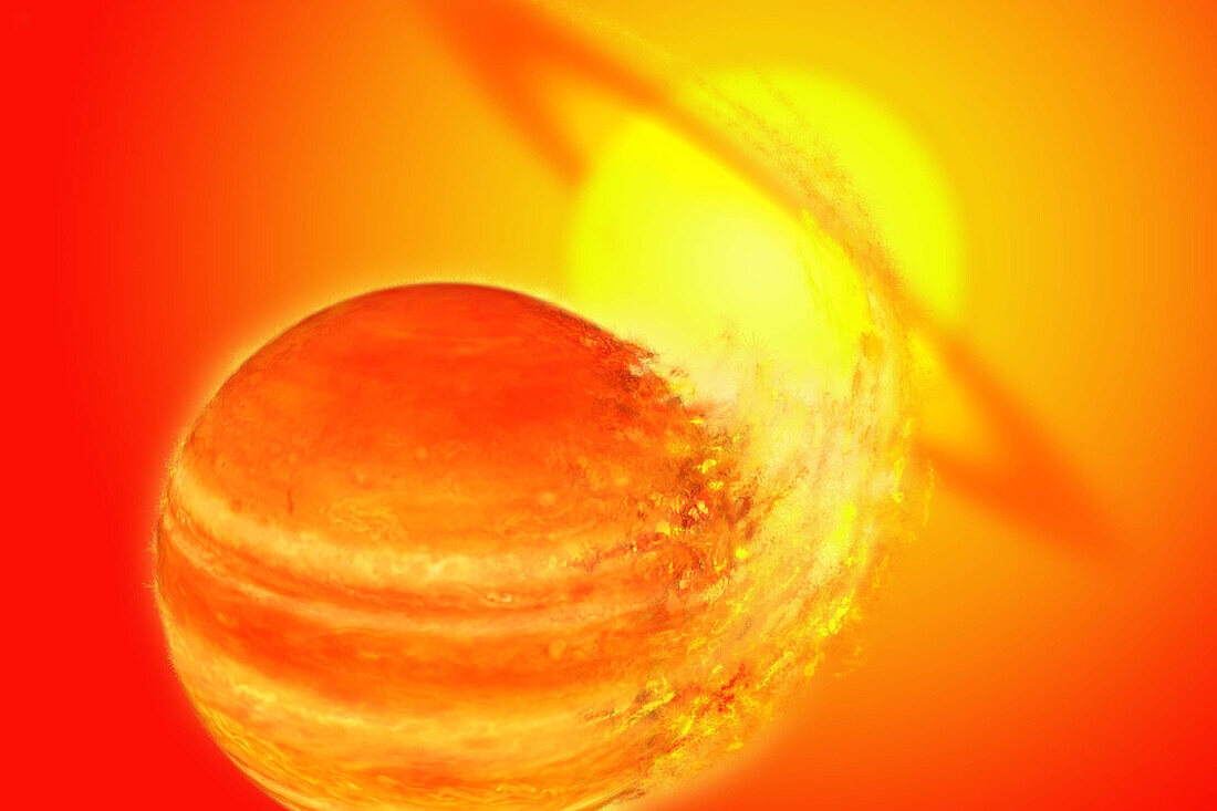 Exoplanet Wasp 12 b, illustration