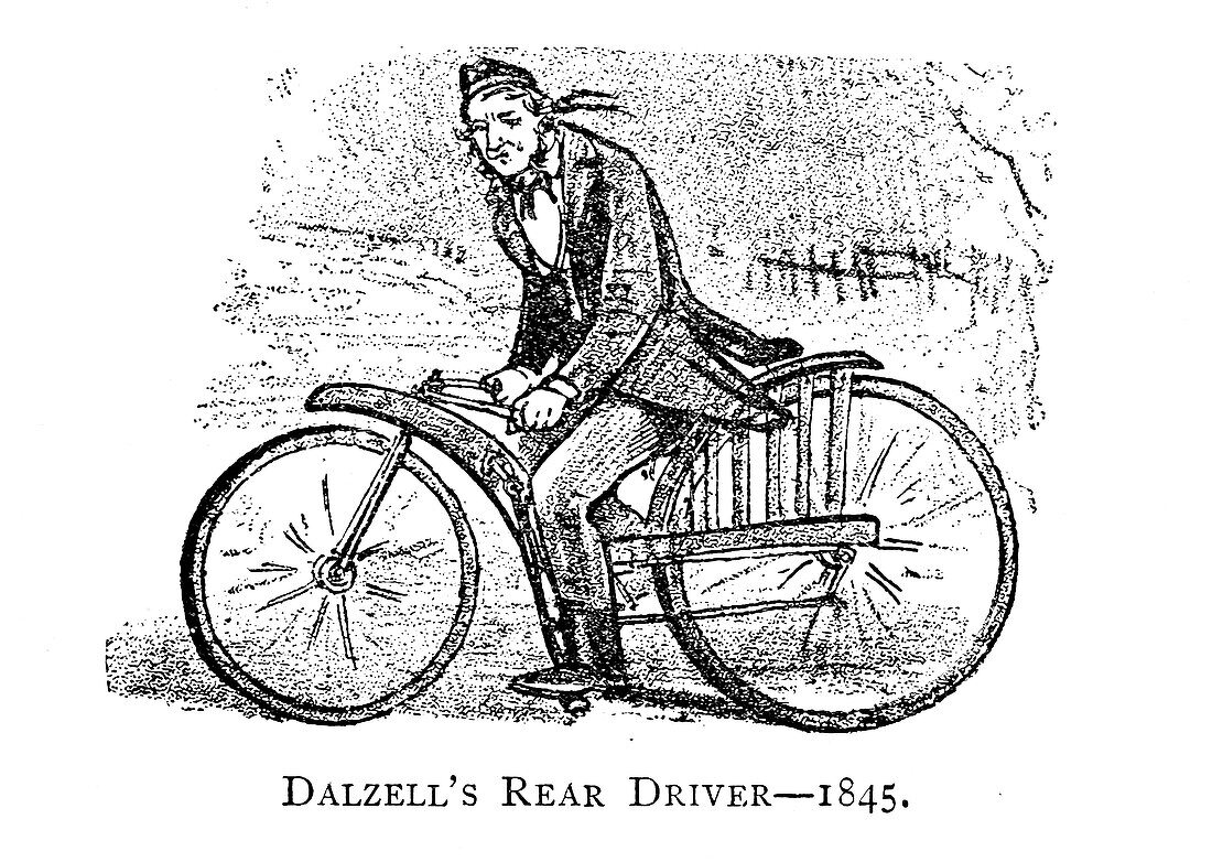 Dalzell's rear drive, 19th century illustration