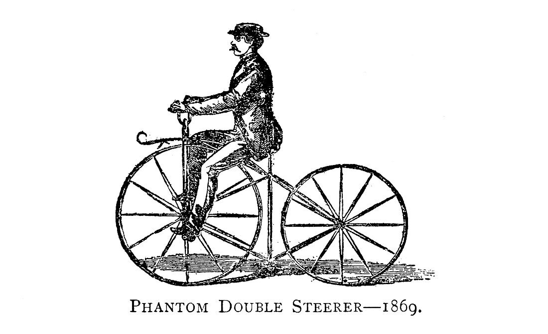 Phantom double steerer, 19th century illustration