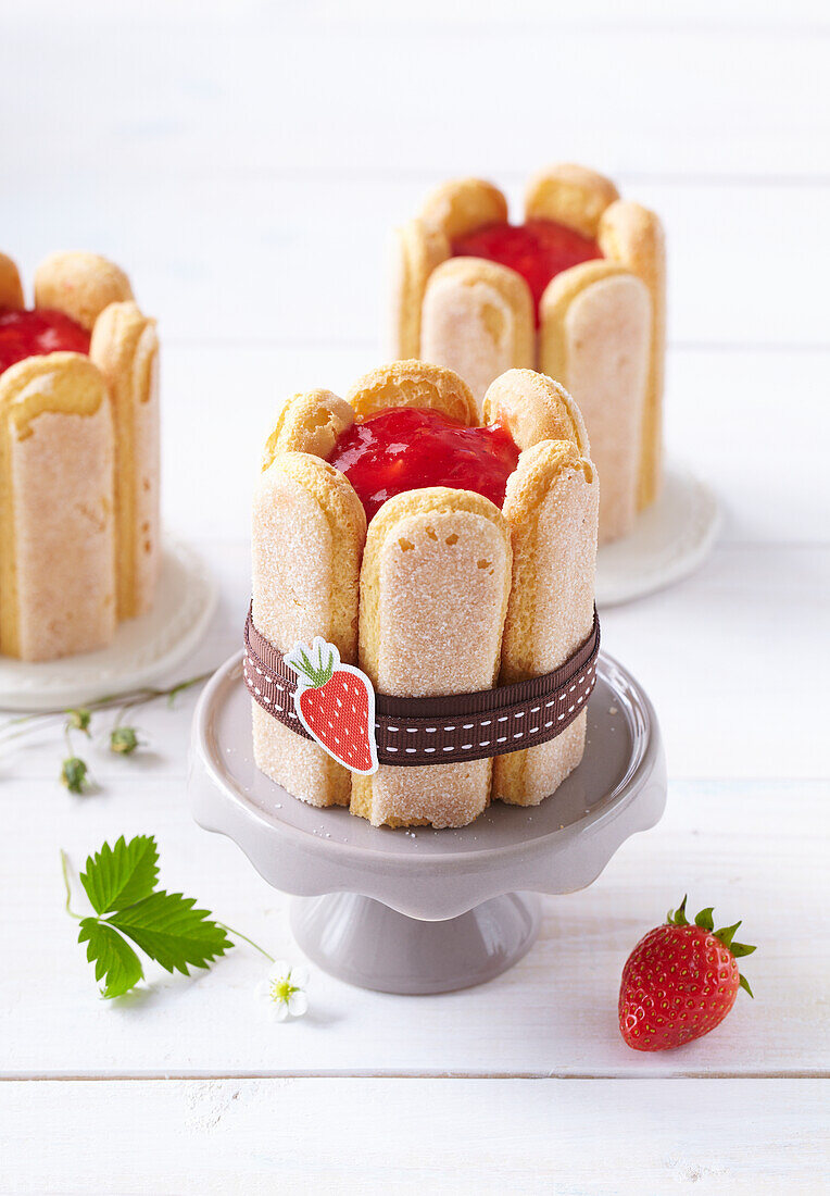 Mini Strawberry Charlottes