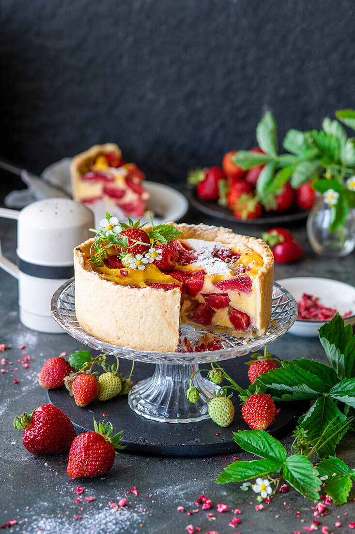 Erdbeer-Vanillecreme-Torte