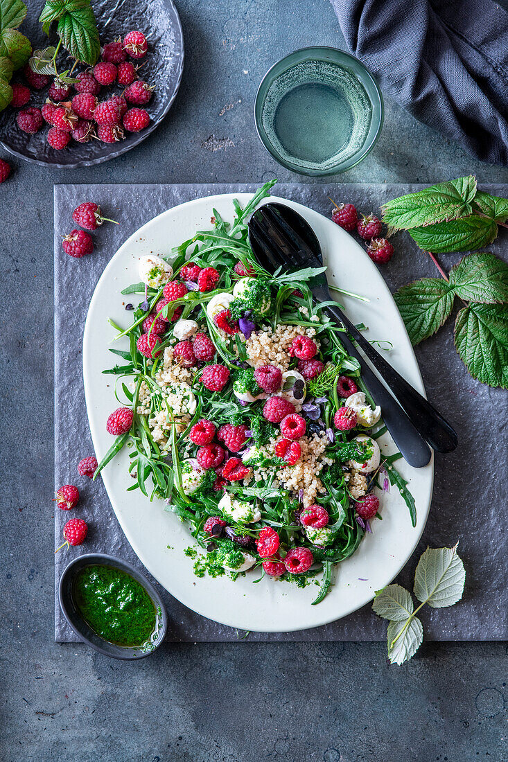 Raspberry salad