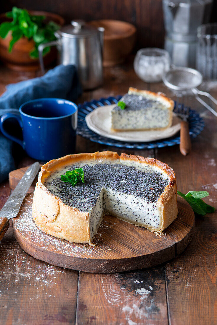 Mohn-Käsekuchen