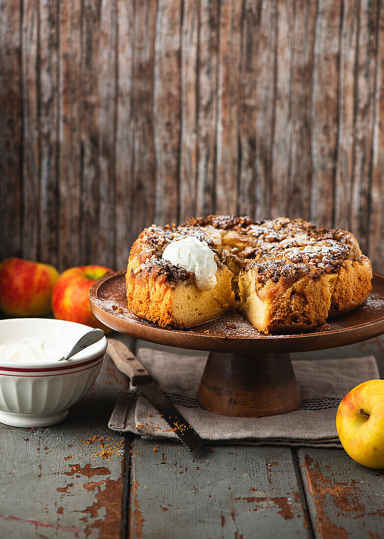 Gestürzter Apfelkuchen