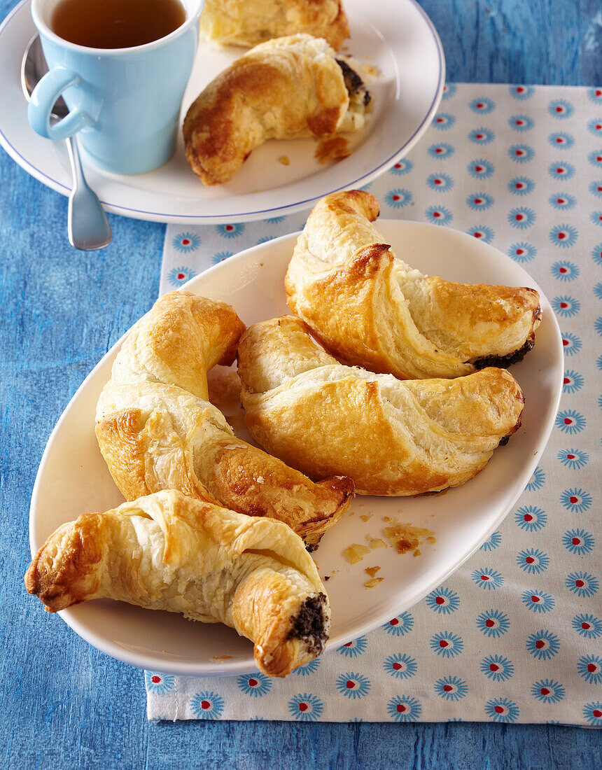 Poppy seed croissants