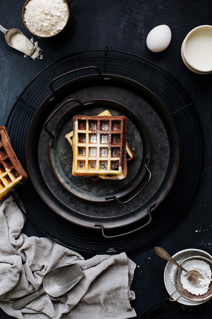 Marble waffles