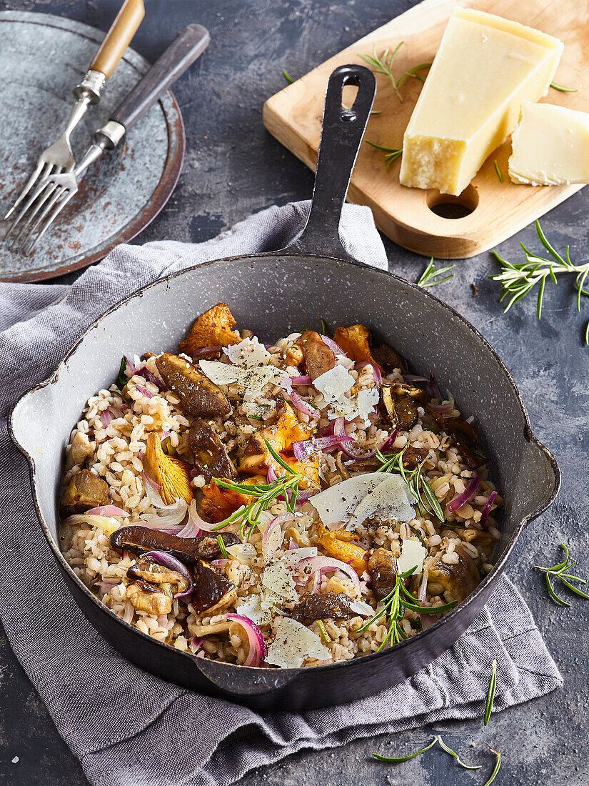 Risotto mit Pilzen und Parmesan