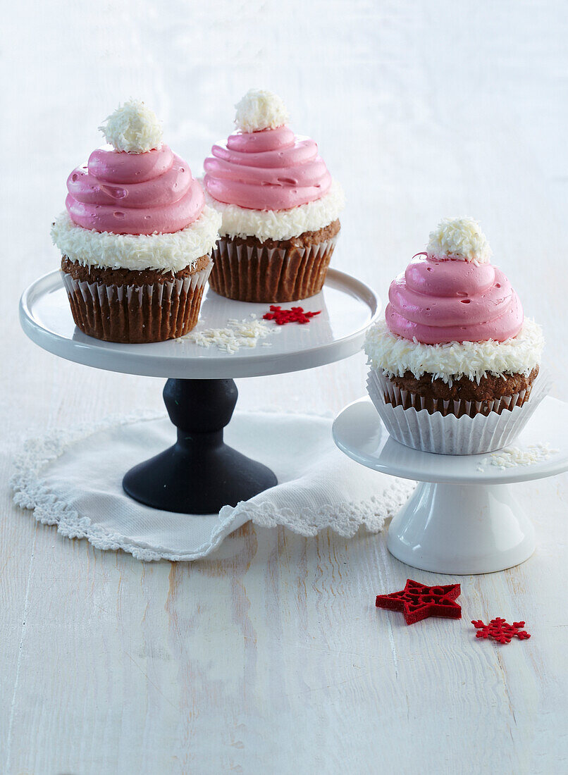 Nikolausmützen-Cupcakes