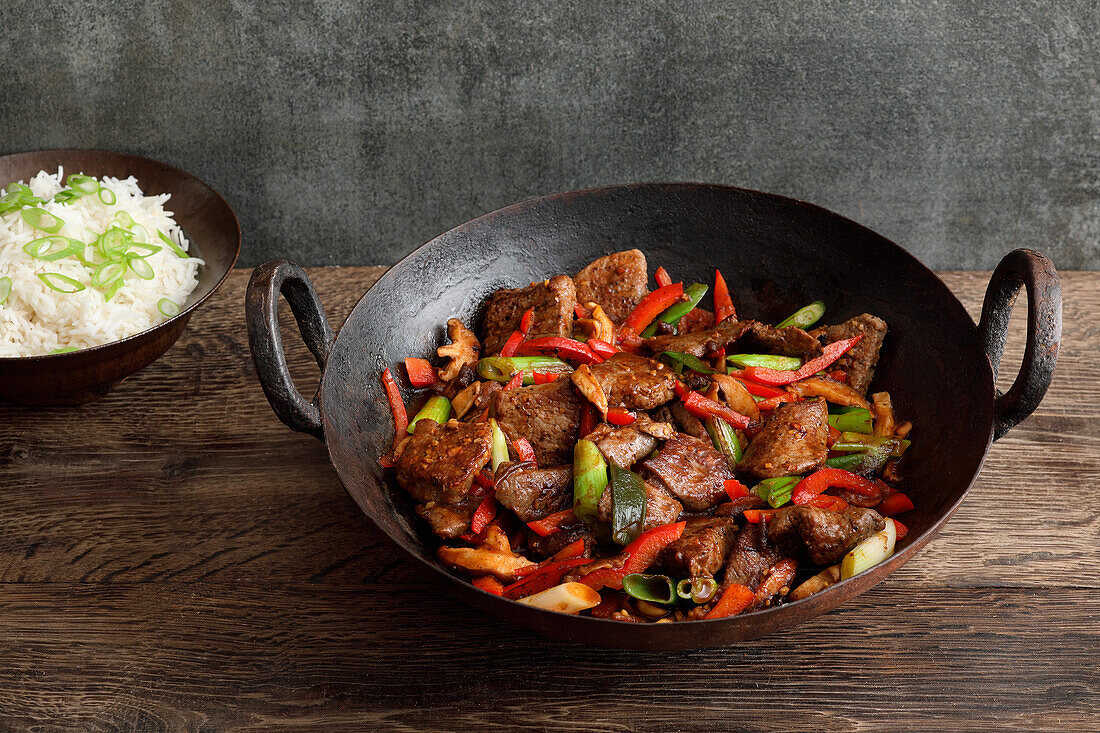 Thai-style venison from the wok