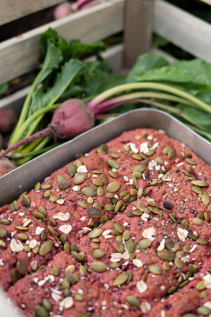 Rote-Bete-Biskuitkuchen