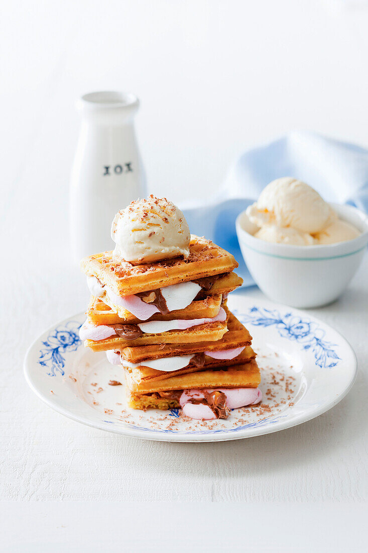 S'mores waffles