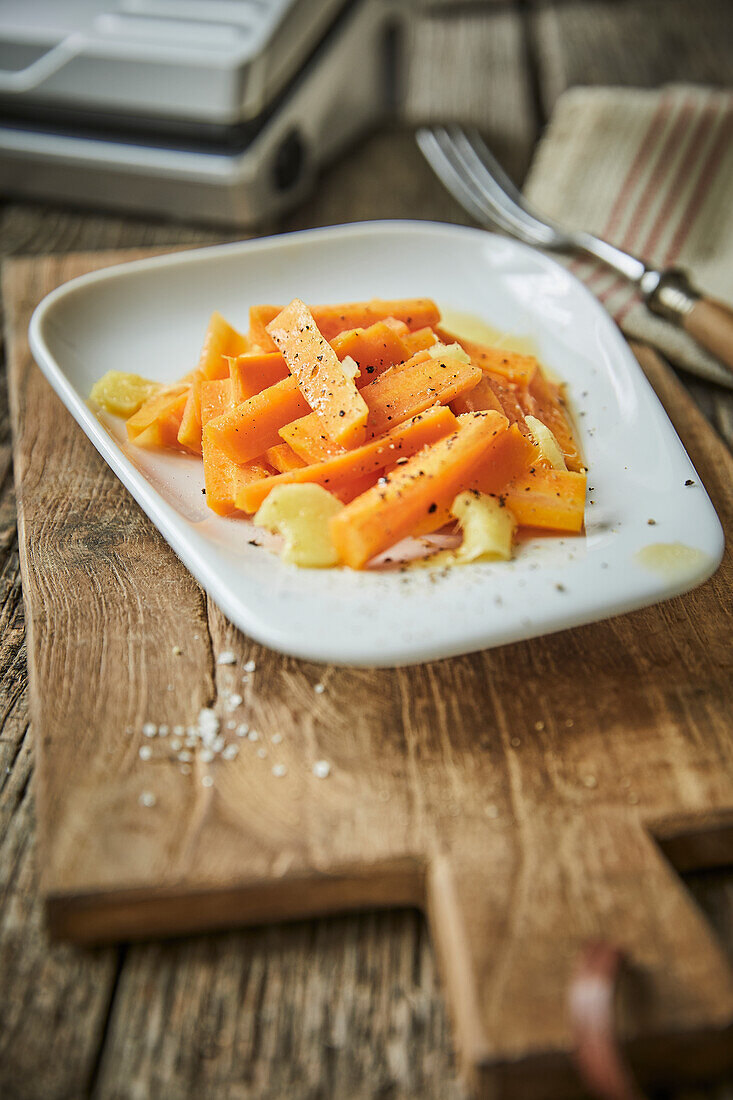 Sous-vide carrots