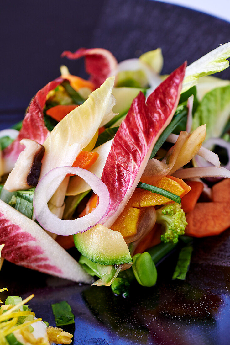 Multicolored mixed salad