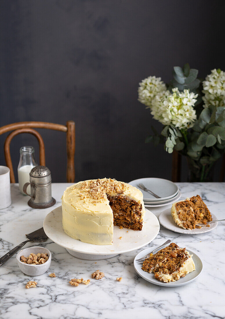 Carrot cake with icing